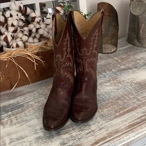 Panhandle Slim Handcrafted lizard skin boots
